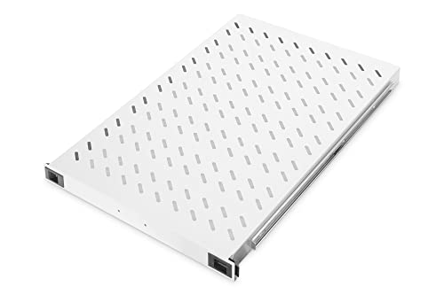 DIGITUS Ausziehbarer Fachboden für 19" Schränke, 1HE, Befestigung vorne & hinten, Traglast 65 kg, ab 1000 mm Schranktiefe, Grau DIGITUS Ausziehbarer Fachboden für 19" Schränke, 1HE, Befestigung vorne & hinten, Traglast 65 kg, ab 1000 mm Schranktiefe, Grau von DIGITUS