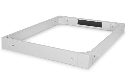 DIGITUS 10 cm Sockel für Unique Serverschränke von DIGITUS, 80 x 100 cm, auf 20 cm Höhe erweiterbar, Stauraum für Kabelüberlängen, Grau von DIGITUS