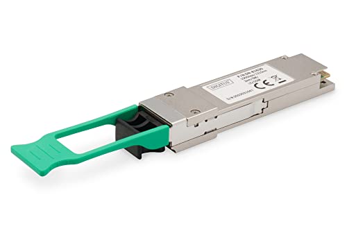 DIGITUS Universal 100 Gbit/s QSFP28 CWDM4 Modul - optischer Transceiver - Vier Kanäle Voll-Duplex - Single-Mode - 2km Reichweite - Hot Pluggable von DIGITUS