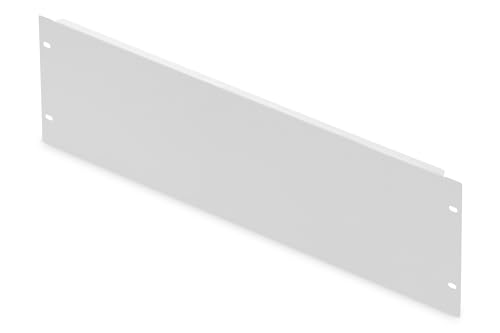 DIGITUS DN-19 BPN-04 – 19 Zoll Blindabdeckplatte 4HE – Blende für Netzwerk- & Serverschränke – Mit Befestigungsmaterial – Stahlblech – Pulverbeschichtet – Grau von DIGITUS
