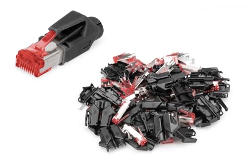 DIGITUS A-MO6 8/8 HRS – RJ45 Cat 6 Netzwerkstecker – 50 Stück Hirose TM21 – Cat6 Crimpstecker Geschirmt – Für Netzwerkkabel, Patchkabel, Ethernet Kabel – 1GBase-T – 8P8C – AWG 27/7 bis AWG 24/7 DIGITUS A-MO6 8/8 HRS – RJ45 Cat 6 Netzwerkstecker – 50 Stück Hirose TM21 – Cat6 Crimpstecker Geschirmt – Für Netzwerkkabel, Patchkabel, Ethernet Kabel – 1GBase-T – 8P8C – AWG 27/7 bis AWG 24/7 von DIGITUS