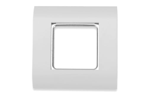 DIGITUS Anschlussdose Für Keystone-Modul - Rahmen 80 x 80 mm - Französisches Layout - Weiß von DIGITUS