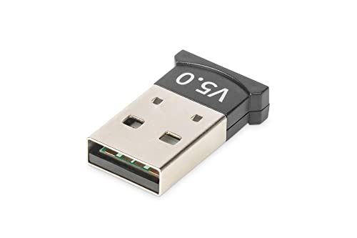 DIGITUS Bluetooth 5.0 USB-Adapter - Für PC & Laptop - Über 3 Verbindungen gleichzeitig - Bluetooth Low Energy (BLE) - Reichweite bis 20 m - Abwärtskompatibel - Plug & Play - Bluetooth Stick - Schwarz DIGITUS Bluetooth 5.0 USB-Adapter - Für PC & Laptop - Über 3 Verbindungen gleichzeitig - Bluetooth Low Energy (BLE) - Reichweite bis 20 m - Abwärtskompatibel - Plug & Play - Bluetooth Stick - Schwarz von DIGITUS