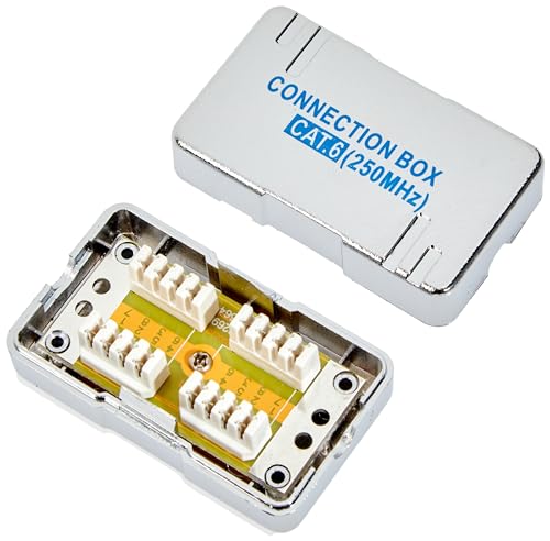 DIGITUS DN-93903 – LSA Verbindungsmodul Cat 6 – 1 Stück – Geschirmt – Cat6 LSA Schneidklemme – AWG 22 bis AWG 26 – Für Ethernetkabel, Netzwerkkabel, Verlegekabel, Installationskabel – Silber von DIGITUS