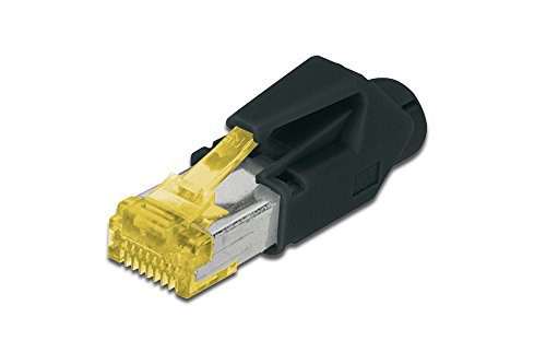 DIGITUS A-MO6A 8/8 HRS – RJ45 Cat 6A Netzwerkstecker – 1 Stück Hirose TM31 – Cat6A Crimpstecker Geschirmt – Für Netzwerkkabel, Patchkabel, Ethernet Kabel – 10GBase-T – 8P8C – AWG 27/7 bis AWG 24/7 von DIGITUS