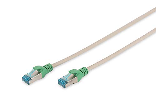 DIGITUS Crossover-Patchkabel Cat-5e - 2m - F-UTP Schirmung - Kupfer-Adern - PVC Mantel - Netzwerk-Kabel - Grau von DIGITUS