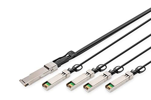 Digitus DAC Breakout Kabel 1 m 1x 40G zu 4X 10G 1x 40G zu 4X 10 G von DIGITUS