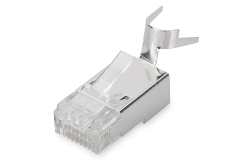 DIGITUS DN-219604 – Cat 6A Crimpstecker – 100 Stück – RJ45 Netzwerkstecker Geschirmt – Für Cat6A Netzwerkkabel, Verlegekabel & PoE Ethernet LAN Kabel – 10GBase-T – 8P8C – AWG 23/1 bis AWG 22/1 DIGITUS DN-219604 – Cat 6A Crimpstecker – 100 Stück – RJ45 Netzwerkstecker Geschirmt – Für Cat6A Netzwerkkabel, Verlegekabel & PoE Ethernet LAN Kabel – 10GBase-T – 8P8C – AWG 23/1 bis AWG 22/1 von DIGITUS