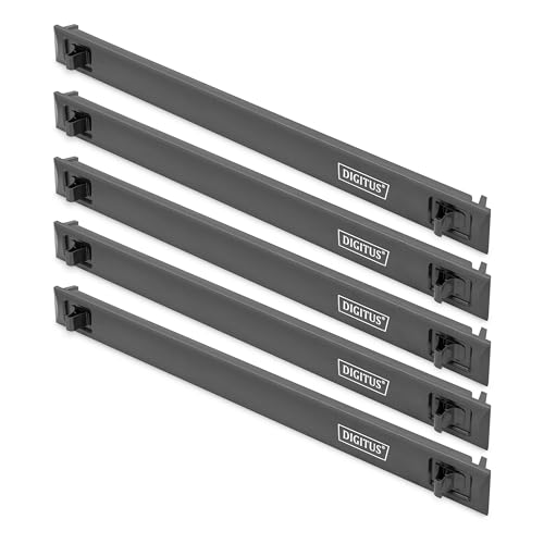 DIGITUS DN-97651 – 19 Zoll Blindabdeckung – 1HE Abdeckung – 5 Stück – Blende für 19-Zoll Netzwerkschrank, Serverschrank, Rack – Snap-in Mechanismus – ABS Kunststoff – Schwarz von DIGITUS