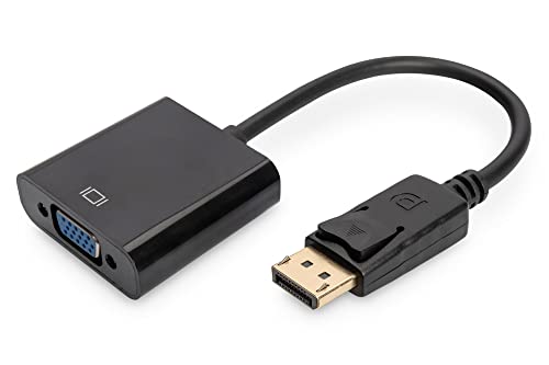 DIGITUS DisplayPort Grafik Adapter, DP zu VGA, QXGA 60Hz, 2048 x 1536 Pixel, Schwarz DIGITUS DisplayPort Grafik Adapter, DP zu VGA, QXGA 60Hz, 2048 x 1536 Pixel, Schwarz von DIGITUS