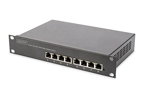 DIGITUS Gigabit Ethernet PoE+ Switch - 10 Zoll - 8 Ports - L2+ Managed - IEEE 802.3at - 80 Watt Powerbudget - Schwarz DIGITUS Gigabit Ethernet PoE+ Switch - 10 Zoll - 8 Ports - L2+ Managed - IEEE 802.3at - 80 Watt Powerbudget - Schwarz von DIGITUS