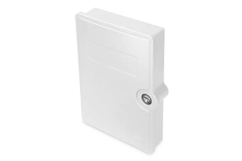 DIGITUS LWL-Distributionsbox für Außen - für 6 SC-Duplex-Kupplungen - IP65 Schutzklasse - 2x PG21, 1x PG13,5 Kabeleingänge - integrierter Glasfaser-Spleißhalter - abschließbar - Grau von DIGITUS