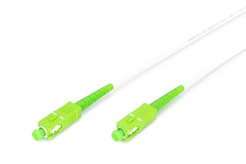 DIGITUS Glasfaserkabel OS2 – 5 m – SC/APC zu SC/APC – Stahlarmiert – Simplex LWL Kabel – SM Singlemode Glasfaser LAN Kabel – Fasertyp: 9/125 µ – Weiß DIGITUS Glasfaserkabel OS2 – 5 m – SC/APC zu SC/APC – Stahlarmiert – Simplex LWL Kabel – SM Singlemode Glasfaser LAN Kabel – Fasertyp: 9/125 µ – Weiß von DIGITUS