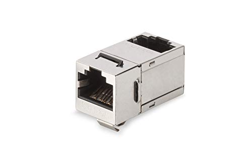 DIGITUS Keystone-Kupplung Cat-6A Geschirmt - 2X RJ45-Buchse - Gewinkelt - 500 MHz 10GBase-T Klasse-EA - Metall-Gehäuse DIGITUS Keystone-Kupplung Cat-6A Geschirmt - 2X RJ45-Buchse - Gewinkelt - 500 MHz 10GBase-T Klasse-EA - Metall-Gehäuse von DIGITUS