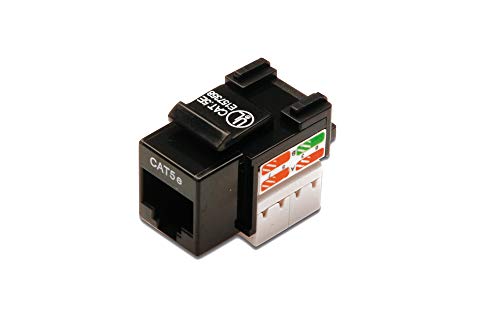 DIGITUS Keystone-Modul Cat-5e Ungeschirmt - RJ45-Buchse - 100 MHz 1GBase-T - AWG 26-22 - Werkzeugfreie Montage - Weiß von DIGITUS