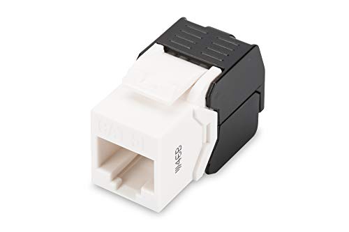 DIGITUS Keystone-Modul Cat-5e Ungeschirmt - RJ45-Buchse - 100 MHz 1GBase-T - AWG 26-22 - Werkzeugfreie Montage - Weiß DIGITUS Keystone-Modul Cat-5e Ungeschirmt - RJ45-Buchse - 100 MHz 1GBase-T - AWG 26-22 - Werkzeugfreie Montage - Weiß von DIGITUS