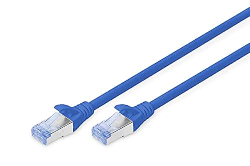 DIGITUS LAN Kabel Cat 5e - 7m - CCA Netzwerkkabel Mit RJ45 - SF/UTP Geschirmt - Kompatibel zu Cat-6 & Cat-5 - Blau von DIGITUS
