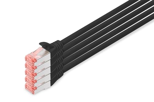 DIGITUS DK-1644-100-BL-5 - DK-1644-100-BL-5 Netzwerkkabel 10 m Cat6 S/FTP (S-STP) Schwarz (CAT 6 S-FTP Patch Cable CU LSZ - 5X CAT 6 S-FTP Patchkabel, Cu, LSZH, AWG 27/7, Länge 10 m, Farbe Schwarz) DIGITUS DK-1644-100-BL-5 - DK-1644-100-BL-5 Netzwerkkabel 10 m Cat6 S/FTP (S-STP) Schwarz (CAT 6 S-FTP Patch Cable CU LSZ - 5X CAT 6 S-FTP Patchkabel, Cu, LSZH, AWG 27/7, Länge 10 m, Farbe Schwarz) von DIGITUS