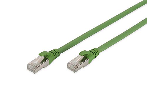 DIGITUS LAN Kabel Cat 6A - 20m - PUR Netzwerkkabel - S/FTP Geschirmt - Öl- & UV-Beständig - Kompatibel zu Cat 6 - Grün von DIGITUS