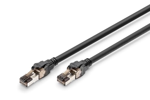 DIGITUS LAN Kabel Cat 8.1 – 3 m – AWG 24/7 – 40 Gbit/s – RJ45 Netzwerkkabel – S/FTP – PoE++ – LSZH – Kompatibel zu Cat7, Cat6A, Cat6 – Schwarz DIGITUS LAN Kabel Cat 8.1 – 3 m – AWG 24/7 – 40 Gbit/s – RJ45 Netzwerkkabel – S/FTP – PoE++ – LSZH – Kompatibel zu Cat7, Cat6A, Cat6 – Schwarz von DIGITUS