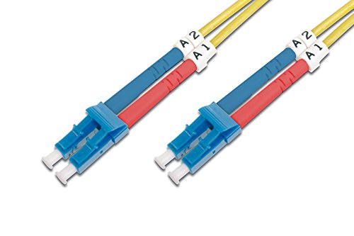DIGITUS DK-2933-10 – Glasfaserkabel OS2 – 10 m – LC zu LC – Duplex LWL Kabel – 1/10 Gbit/s – SM Singlemode Glasfaser LAN Kabel – Fasertyp: 9/125 µ – Gelb (Yellow) DIGITUS DK-2933-10 – Glasfaserkabel OS2 – 10 m – LC zu LC – Duplex LWL Kabel – 1/10 Gbit/s – SM Singlemode Glasfaser LAN Kabel – Fasertyp: 9/125 µ – Gelb (Yellow) von DIGITUS