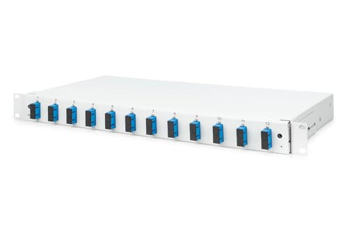 DIGITUS LWL Spleißbox 12 Kupplungen - SC - OS2 - 1HE - 19-Zoll - Multi-Mode Simplex - Mit Spleiß-Kassette - Rack-Einbau DIGITUS LWL Spleißbox 12 Kupplungen - SC - OS2 - 1HE - 19-Zoll - Multi-Mode Simplex - Mit Spleiß-Kassette - Rack-Einbau von DIGITUS
