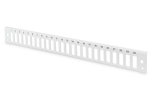 DIGITUS LWL Spleißbox Frontblende - Glasfaser Patch-Panel - 24x SC DX - 19-Zoll 1HE Schnellverschluss von DIGITUS