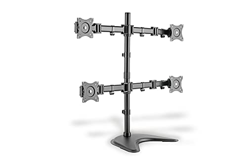 DIGITUS Monitorhalterung - Standfuß - 4 Monitore - Bis 27 Zoll - Bis 4x 8 kg - VESA 75x75, 100x100 - Schwarz DIGITUS Monitorhalterung - Standfuß - 4 Monitore - Bis 27 Zoll - Bis 4x 8 kg - VESA 75x75, 100x100 - Schwarz von DIGITUS