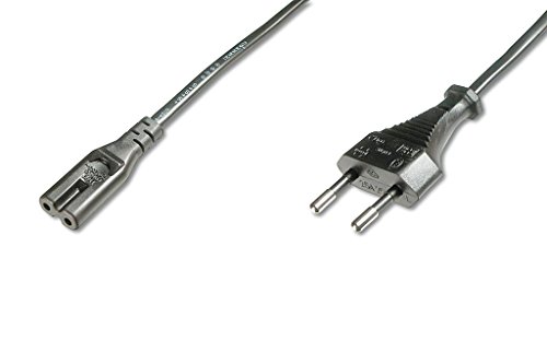 DIGITUS Netz-Anschlusskabel - 1.8 m - Euro CEE 7/16 auf C7 - Stecker / Buchse - H03VVH2-F - 0.75 mm² von DIGITUS