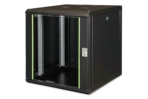 DIGITUS Netzwerk-Schrank 19 zoll 12 HE - Wandmontage - 600 mm Tiefe - Traglast 100 kg - Unique Serie - Glastür - Schwarz DIGITUS Netzwerk-Schrank 19 zoll 12 HE - Wandmontage - 600 mm Tiefe - Traglast 100 kg - Unique Serie - Glastür - Schwarz von DIGITUS