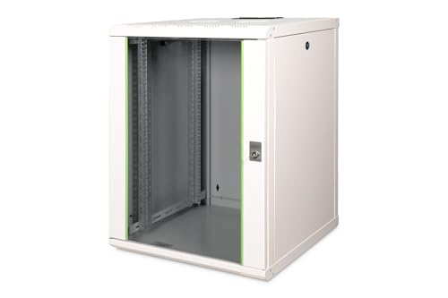 DIGITUS Netzwerk-Schrank 19 zoll 16 HE - Wandmontage - 600 mm Tiefe - Traglast 100 kg - Unique Serie - Glastür - Grau DIGITUS Netzwerk-Schrank 19 zoll 16 HE - Wandmontage - 600 mm Tiefe - Traglast 100 kg - Unique Serie - Glastür - Grau von DIGITUS