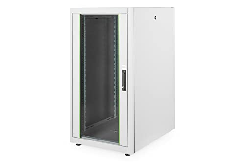 DIGITUS Netzwerkschrank - 19-Zoll Rack 22HE - 60x80 cm - Dynamic Basic Serie - Traglast 600 kg - Nutztiefe 750 mm - Grau von DIGITUS