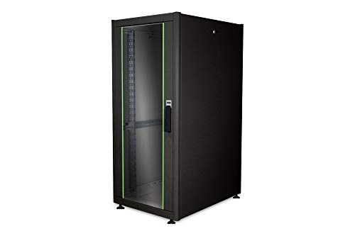 DIGITUS Netzwerkschrank - 19-Zoll Rack 26HE - 60x80 cm - Dynamic Basic Serie - Traglast 600 kg - Nutztiefe 750 mm - Schwarz von DIGITUS