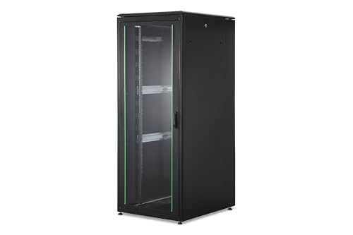 DIGITUS Netzwerkschrank - 19-Zoll Rack 42HE - 80x100 cm - Unique Serie - Traglast 800 kg - Nutztiefe 943 mm - Schwarz von DIGITUS