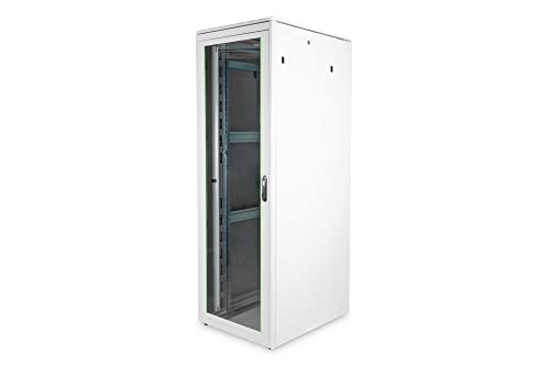 DIGITUS Netzwerkschrank - 19-Zoll Rack 47HE - 80x100 cm - Unique Serie - Traglast 800 kg - Nutztiefe 943 mm - Grau von DIGITUS