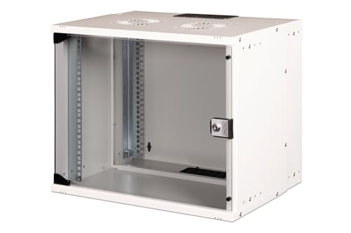 DIGITUS Netzwerkschrank - 19-Zoll Rack 9 HE - Unmontiert - Wandmontage - 400 mm Tiefe - 327 mm Nutztiefe - Traglast 60 kg - Glastür - SOHO Pro-Serie - Grau DIGITUS Netzwerkschrank - 19-Zoll Rack 9 HE - Unmontiert - Wandmontage - 400 mm Tiefe - 327 mm Nutztiefe - Traglast 60 kg - Glastür - SOHO Pro-Serie - Grau von DIGITUS