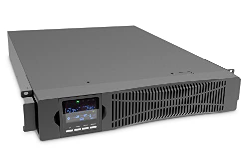 DIGITUS OnLine USV-System - 3 kVA / 3 kW - 19-Zoll 2HE Montage - Echte Doppelwandler-Technologie - Unterbrechungsfreie Stromversorgung - Schwarz DIGITUS OnLine USV-System - 3 kVA / 3 kW - 19-Zoll 2HE Montage - Echte Doppelwandler-Technologie - Unterbrechungsfreie Stromversorgung - Schwarz von DIGITUS