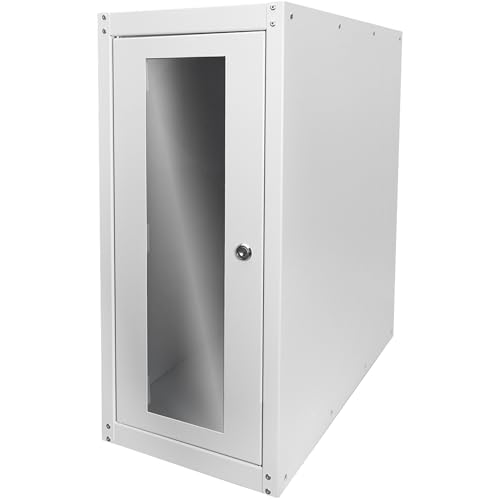 DIGITUS PC-Schrank - IP20 - Abschließbar - Auf Rollen - Innenabmessungen 583x246x550 mm - Passive Belüftung - Grau von DIGITUS