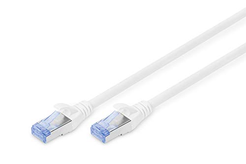 DIGITUS LAN Kabel Cat 5e - 0,5m - RJ45 Netzwerkkabel - SF/UTP Geschirmt - Kompatibel zu Cat-6 & Cat-6A - Grau von DIGITUS