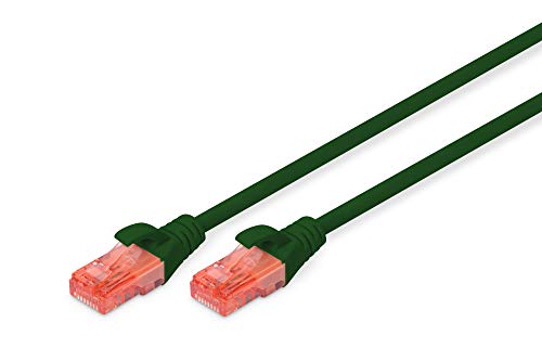 DIGITUS LAN Kabel Cat 6 - 0,5m - RJ45 Netzwerkkabel - UTP Ungeschirmt - Kompatibel zu Cat-6A & Cat-5e - Grün DIGITUS LAN Kabel Cat 6 - 0,5m - RJ45 Netzwerkkabel - UTP Ungeschirmt - Kompatibel zu Cat-6A & Cat-5e - Grün von DIGITUS