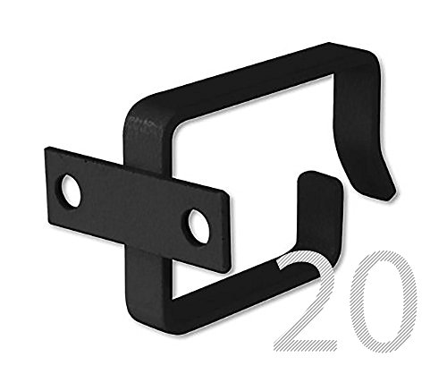 DIGITUS Professional KabelBügel aus Stahlblech (20 Stück, schwarz) von DIGITUS