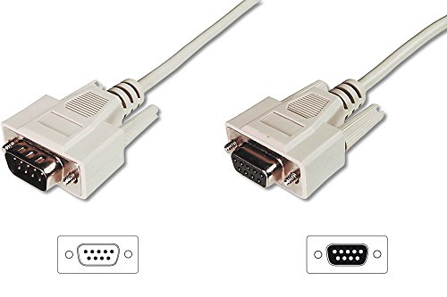 DIGITUS Serielles Anschluss-Kabel - D-Sub 9 zu D-Sub 9 - Stecker zu Buchse - 3.0m - Verlängerungskabel - Beige DIGITUS Serielles Anschluss-Kabel - D-Sub 9 zu D-Sub 9 - Stecker zu Buchse - 3.0m - Verlängerungskabel - Beige von DIGITUS