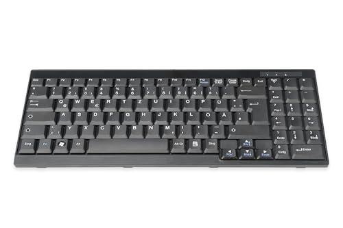 DIGITUS Tastatur für LCD KVM Konsolen von DIGITUS, Deutsches Layout, QWERTZ, USB, Schwarz von DIGITUS