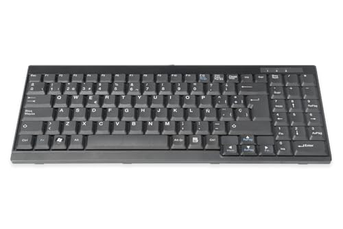 DIGITUS Tastatur für LCD KVM Konsolen von DIGITUS, Spanisches Layout, QWERTY, USB, Schwarz von DIGITUS