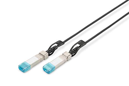 DIGITUS Universal SFP+ DAC-Kabel - 10 Gbit/s - Netzwerkkabel - 10 m - Direct Attach Cable - Direct Attach Copper - AWG24 Twinax - Schwarz von DIGITUS