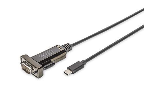 DIGITUS USB auf Seriell Adapter - RS232 Konverter - USB 2.0 Typ-C zu DSUB 9M - FTDI FT232RL Chipsatz - 1 m Anschlusskabel DIGITUS USB auf Seriell Adapter - RS232 Konverter - USB 2.0 Typ-C zu DSUB 9M - FTDI FT232RL Chipsatz - 1 m Anschlusskabel von DIGITUS