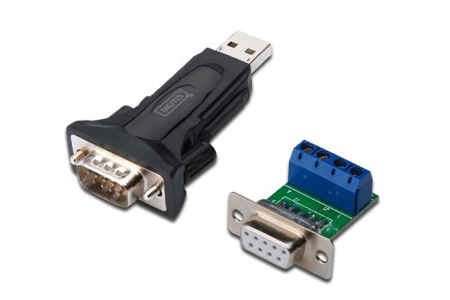 DIGITUS USB auf Seriell Adapter - RS485 Konverter - USB 2.0 Typ-A zu DSUB 9M - FTDI FT232RL Chipsatz - Inkl. 80 cm Kabel von DIGITUS