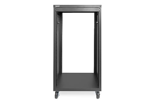 DIGITUS Universal 19-Zoll Equipment Rack - 21HE - unmontiert - Audio-Video-Zubehör - Audio-Rack - Traglast 136 kg - mit Rollen - schwarz von DIGITUS