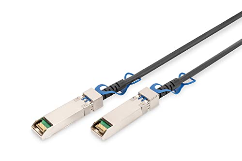 DIGITUS Universal DAC-Kabel - SFP28-25 Gbit/s - IPF-Formfaktor - kompatibel zu SFF-8432 - Twinax Netzwerkkabel - Direct Attach Cable - Direct Attach Copper - AWG26 - Hot-plug-fähig - 5m - Schwarz DIGITUS Universal DAC-Kabel - SFP28-25 Gbit/s - IPF-Formfaktor - kompatibel zu SFF-8432 - Twinax Netzwerkkabel - Direct Attach Cable - Direct Attach Copper - AWG26 - Hot-plug-fähig - 5m - Schwarz von DIGITUS