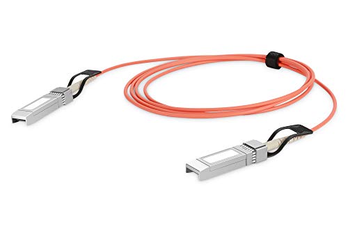 DIGITUS Universal SFP+ AOC-Kabel - 10 Gbit/s - 10m - Mini-GBIC - SFP-Modul - LWL Glasfaser Kabel - Multimode von DIGITUS